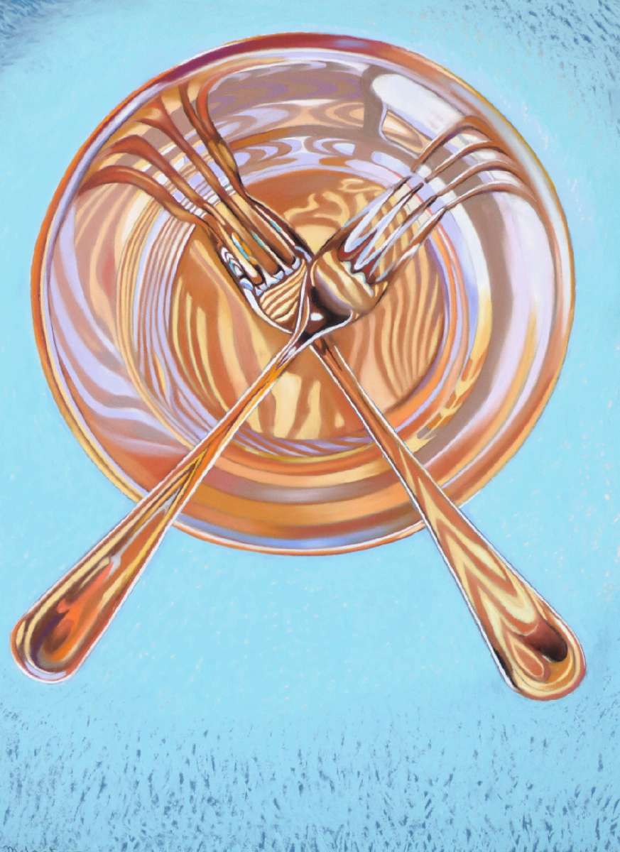 Paul Revere's bowl  and forks  78 x 58 cm_01.JPG