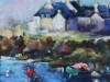 Boureau -Retour de peche 40x40cm